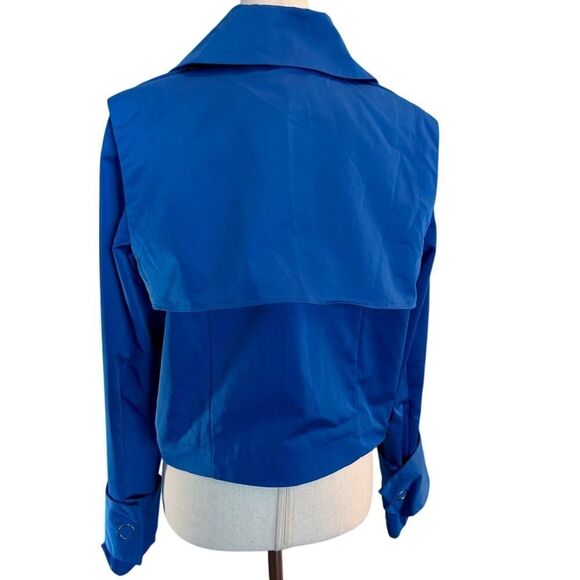 NWOT Black History Month TARGET Cropped Light Jacket Lined '22 Blue Small - Picture 5 of 7